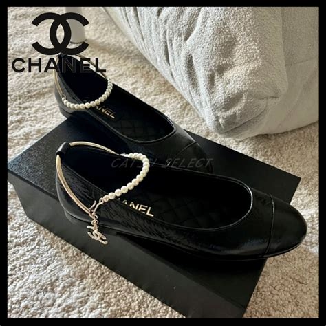 chanel black ballet flats review|Chanel denim ballet flats.